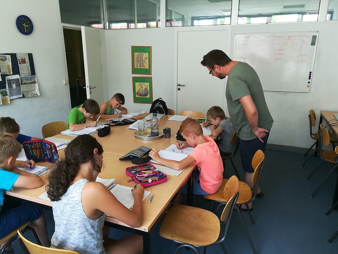 Gruppenunterricht im LOS Ludwigsburg